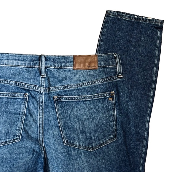 Madewell Women’s Sz 28 Slim Mid Rise Stretch Straight Leg Boy Jean - Picture 9 of 13